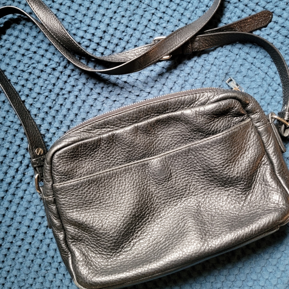 Vintage Black leather Atelier Noir bag